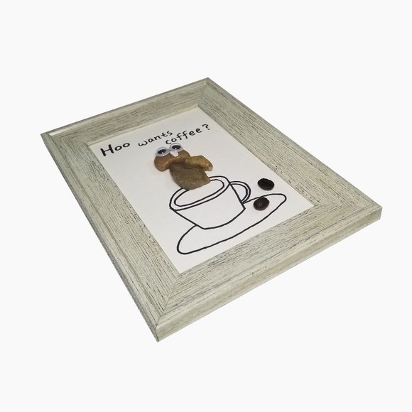 Pebble Art – Who Wants Coffee - Picture 2 of 5